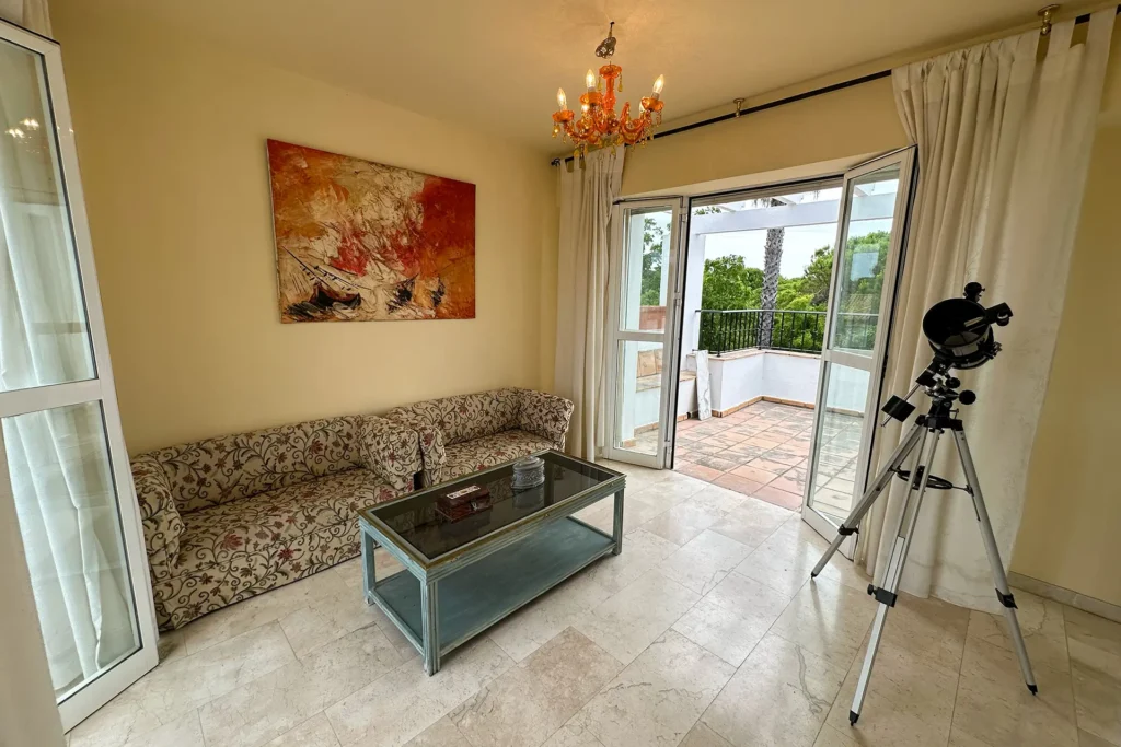 Zona de estar del chalet en Nuevo Portil
