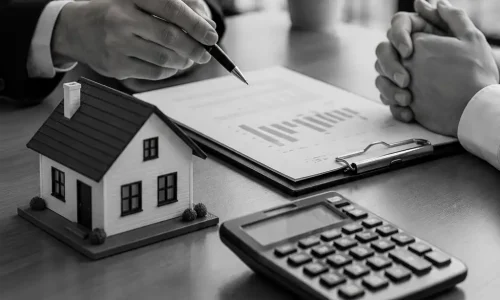 Propietario recibiendo asesoramiento para vender su vivienda